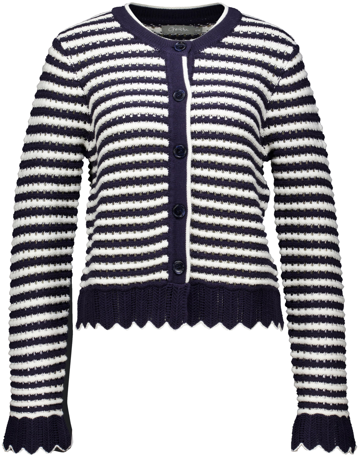 Geisha Vest Stripes Navy