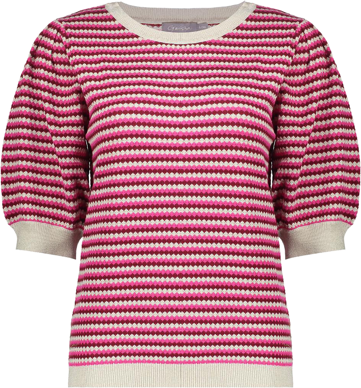 Geisha Pullover Stripe lrx Beige