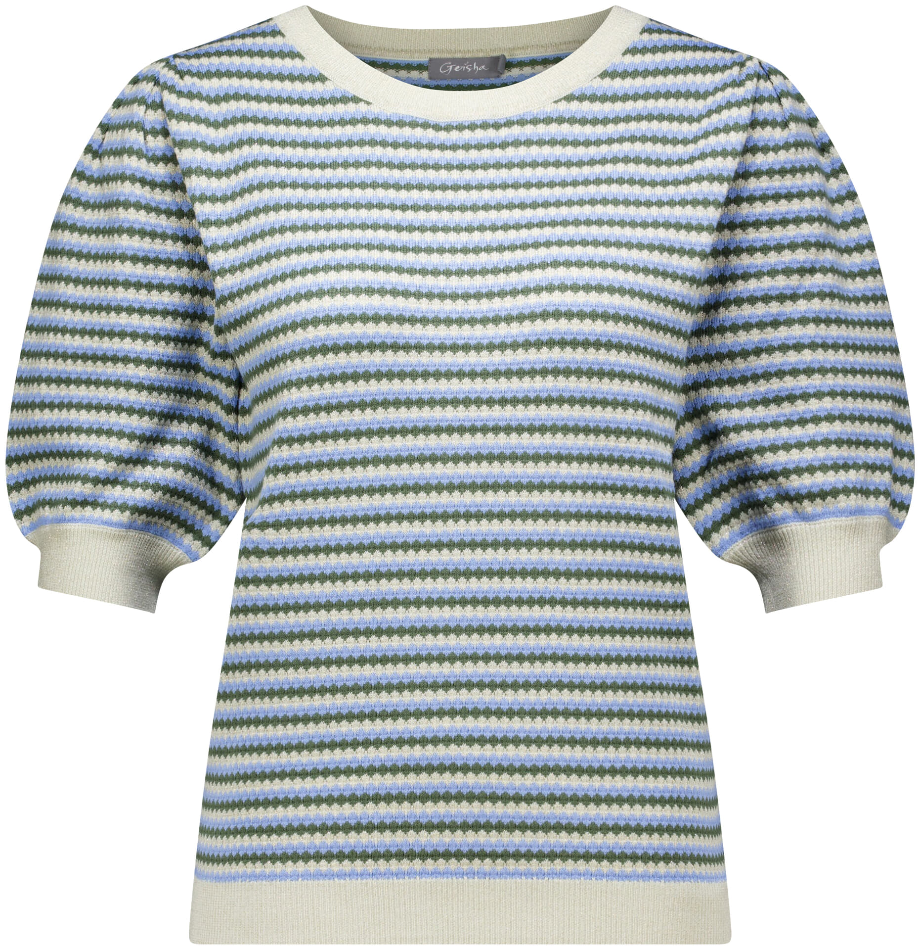 Geisha Pullover Stripe lrx Off White