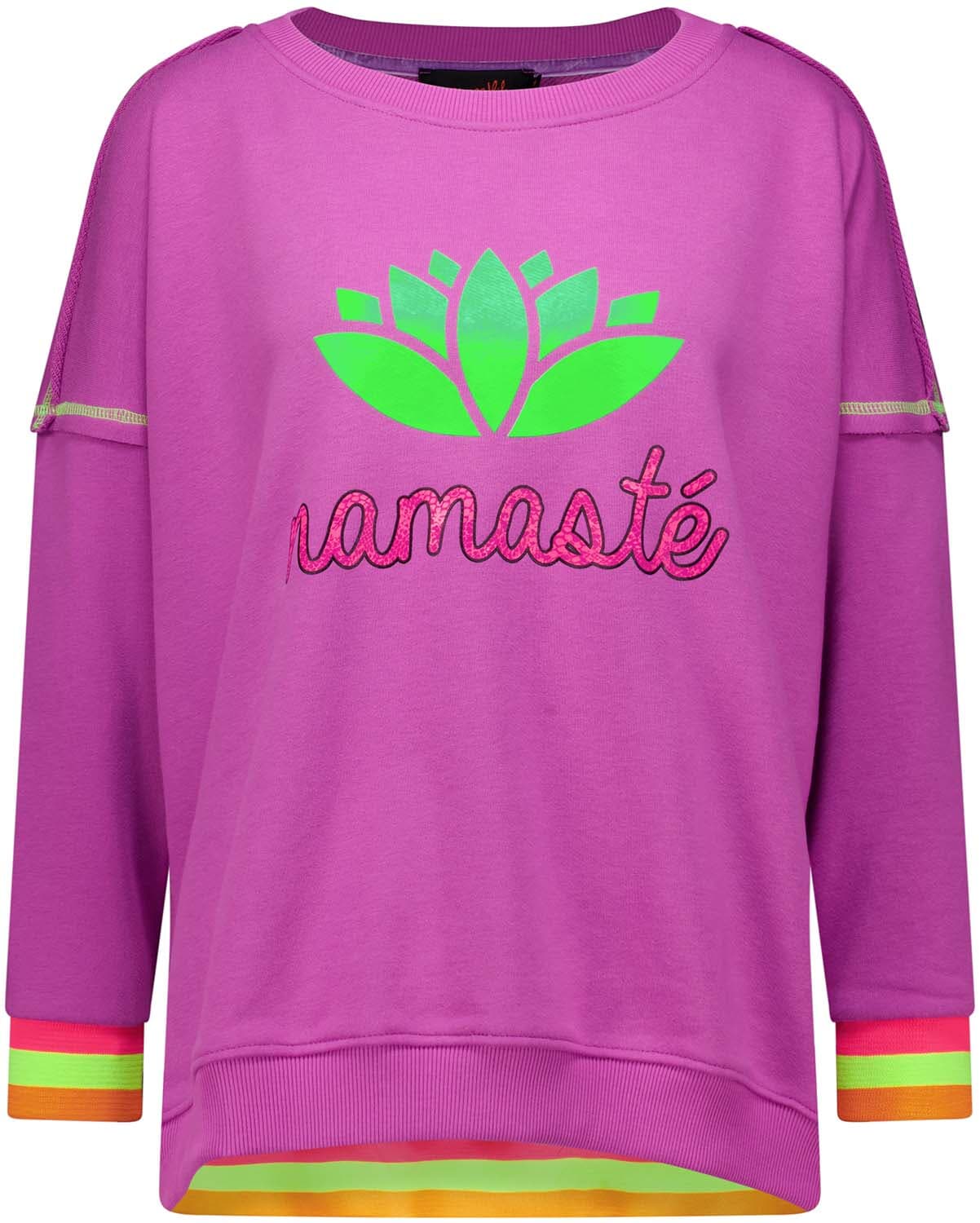 Miss Goodlife Sweater Namaste Paars