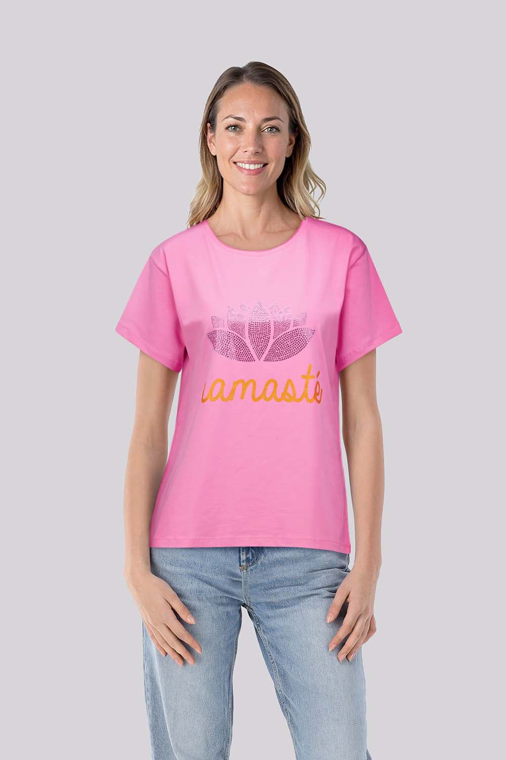 Miss Goodlife T-shirt Namaste Roze