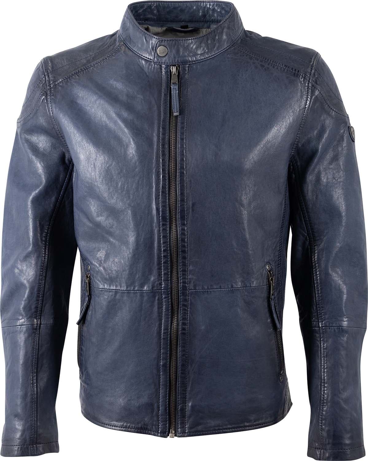 Mauritius Leren Jas Baydo Blauw