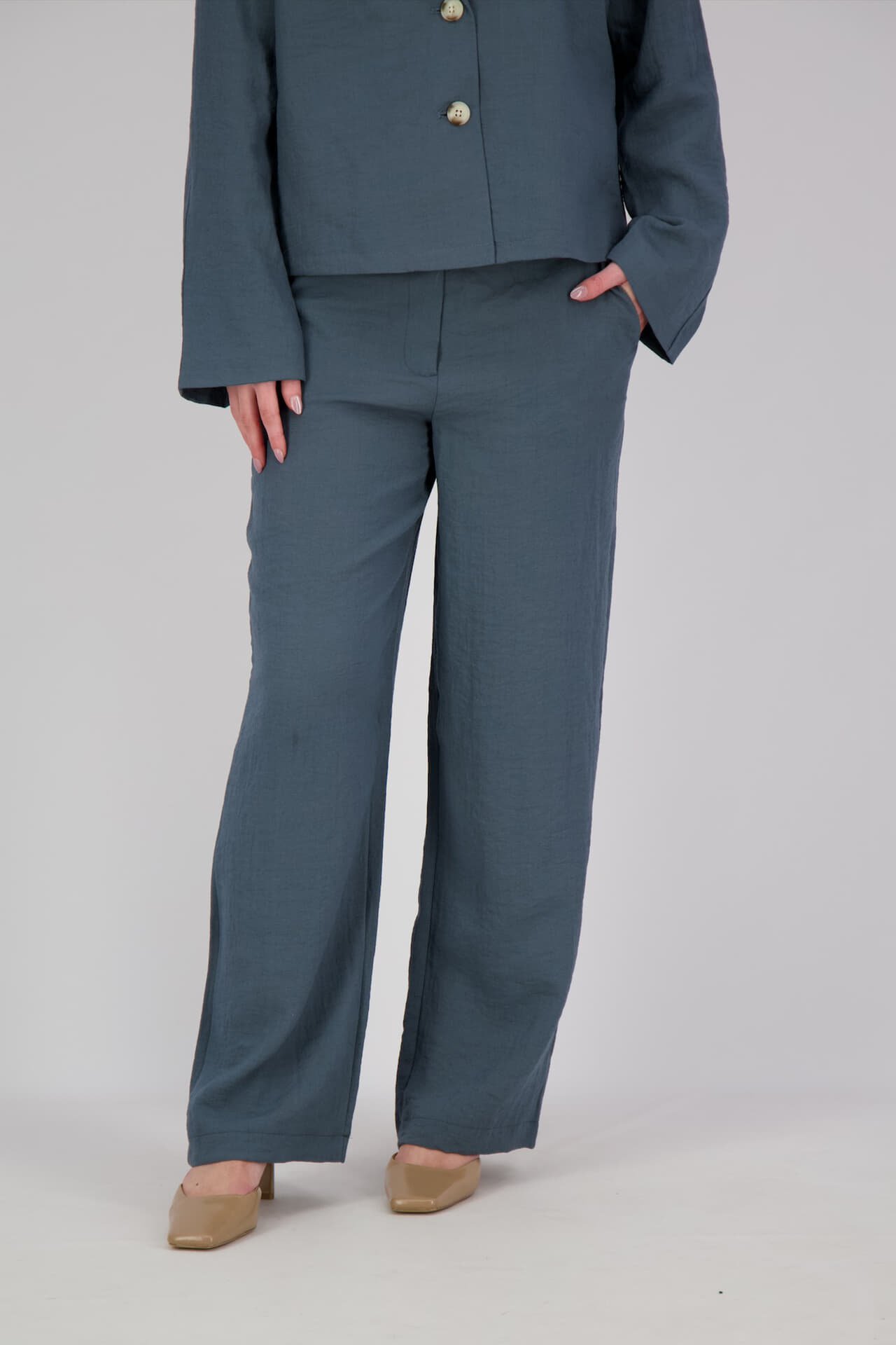 Object Broek Rini  Petrol