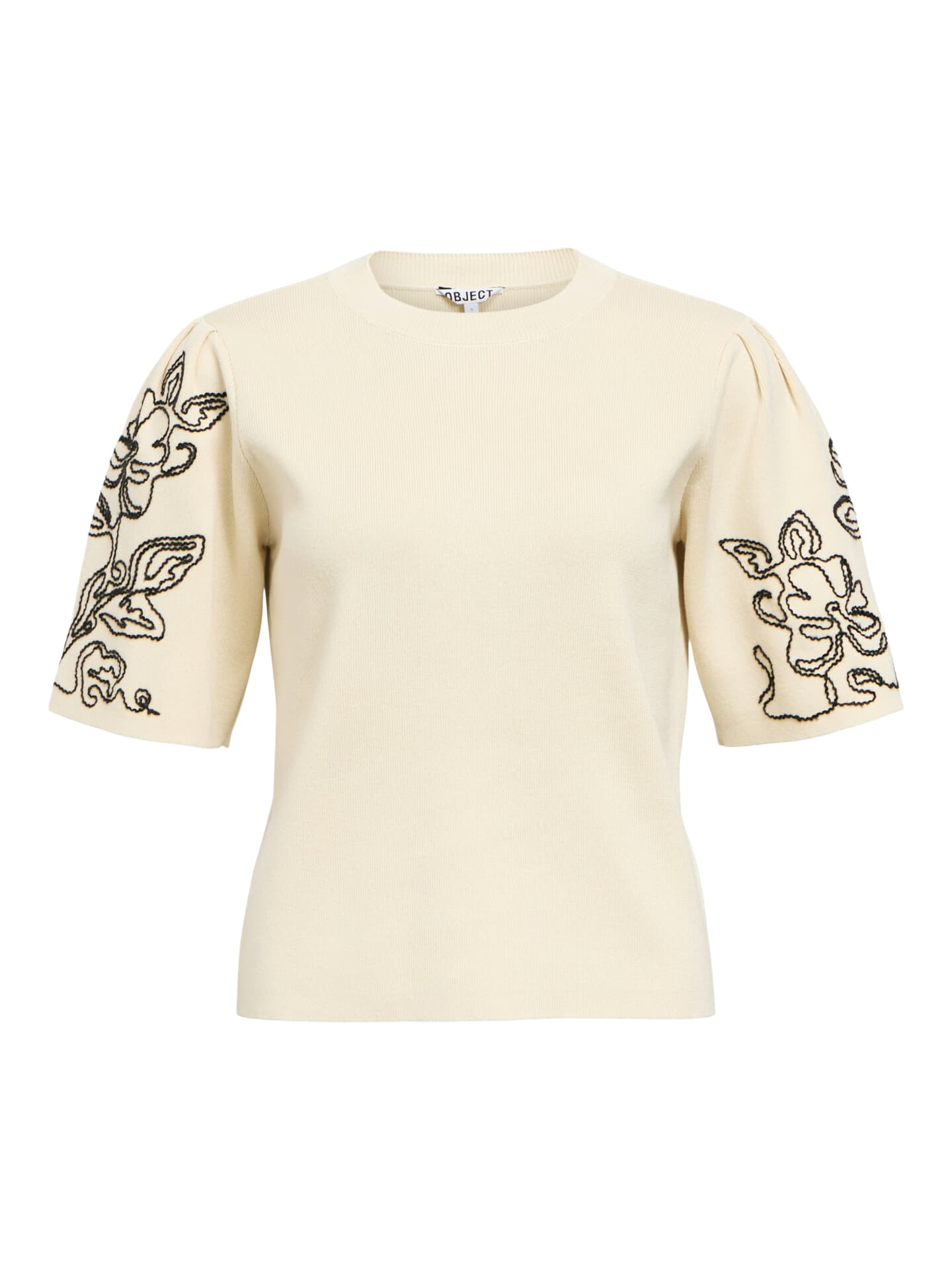 Object Gebreide Pullover Flora Off White