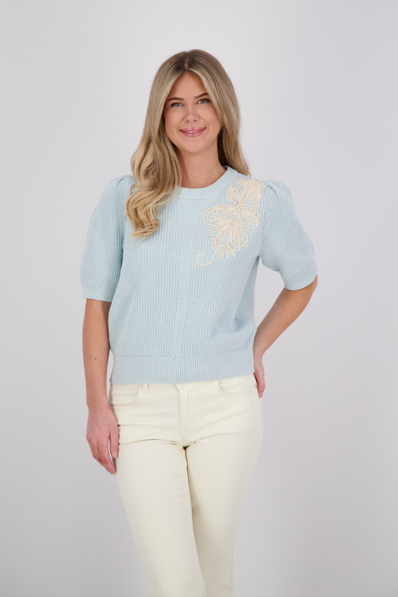 Object Pullover Star Blauw
