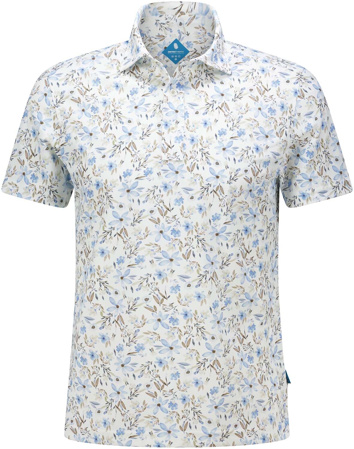 District Indigo Polo Blauw
