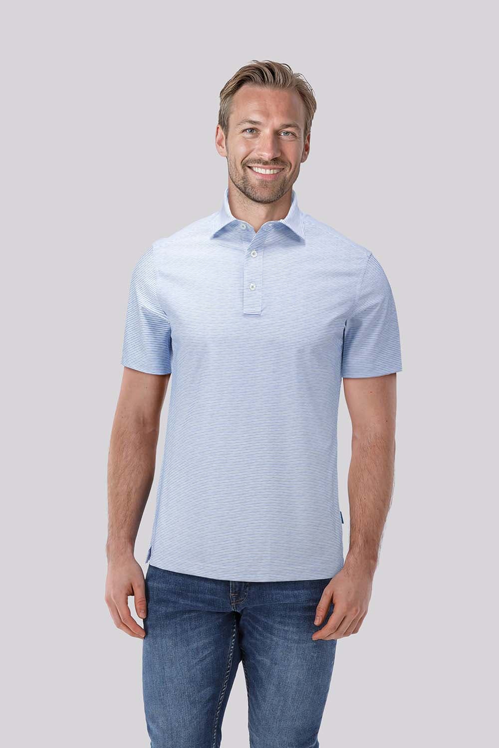 District Indigo Polo Blauw