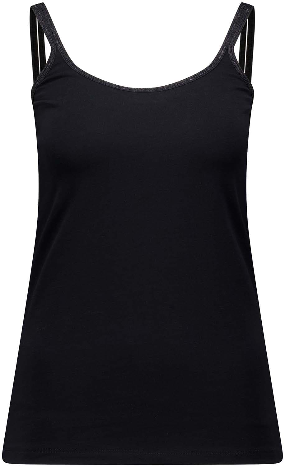 Bomont Top Lurex Strap Zwart