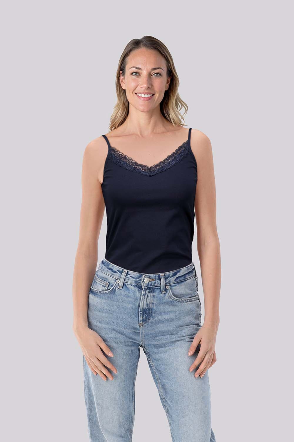 Bomont Top Lace Strape Navy