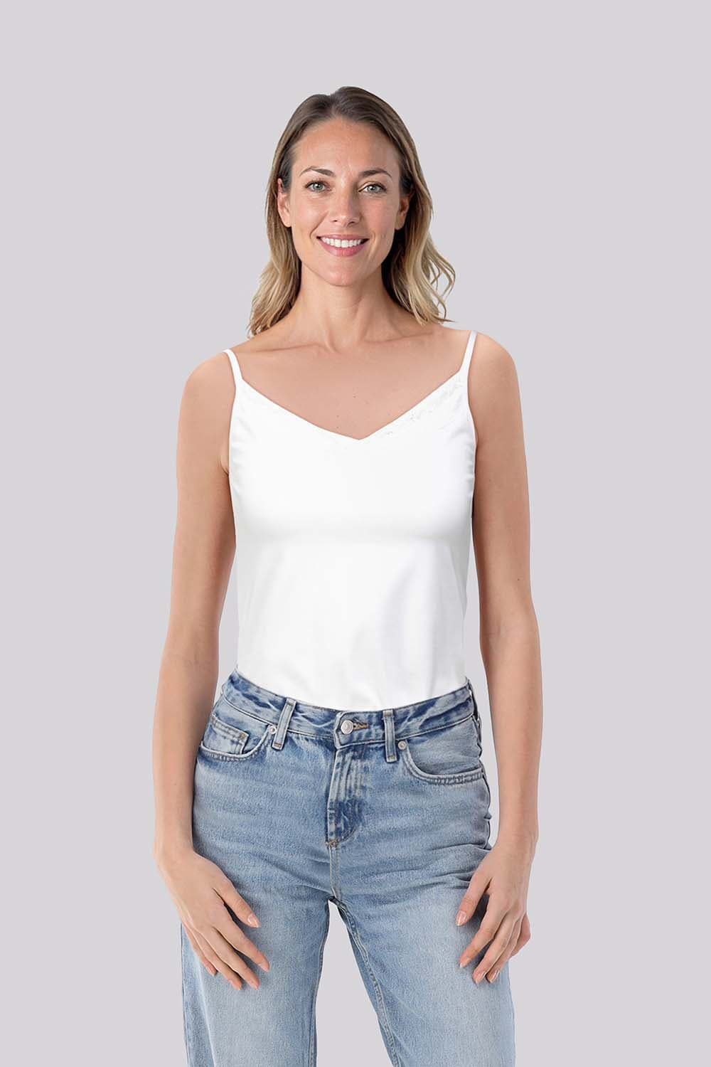 Bomont Top Lace Strape Wit