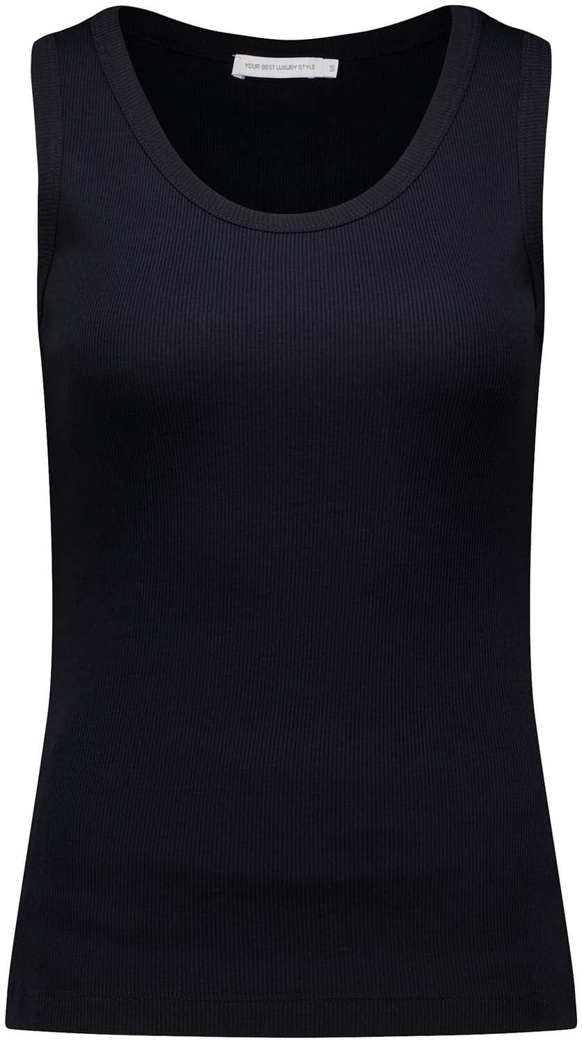 Bomont Rib Tank Top Zwart