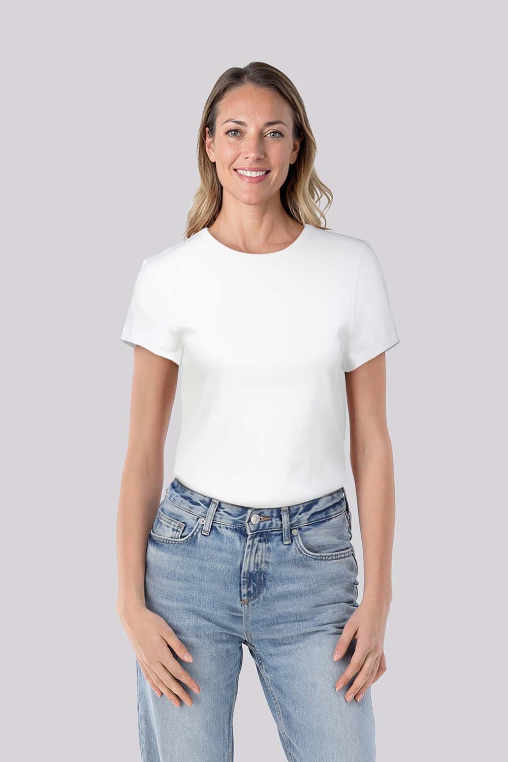 Bomont T-shirt Rib Wit