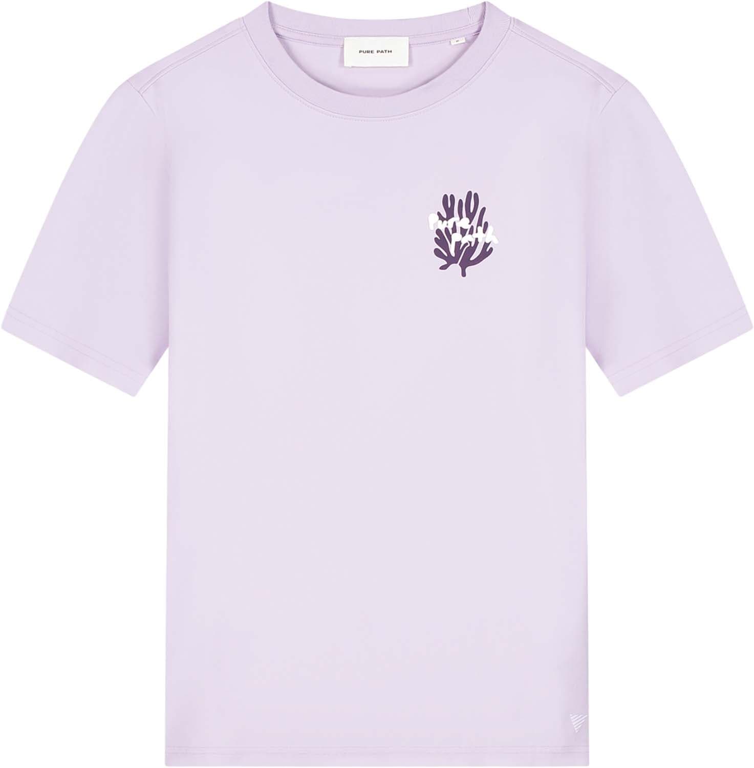 Pure Path T-shirt Coral Reef  Paars