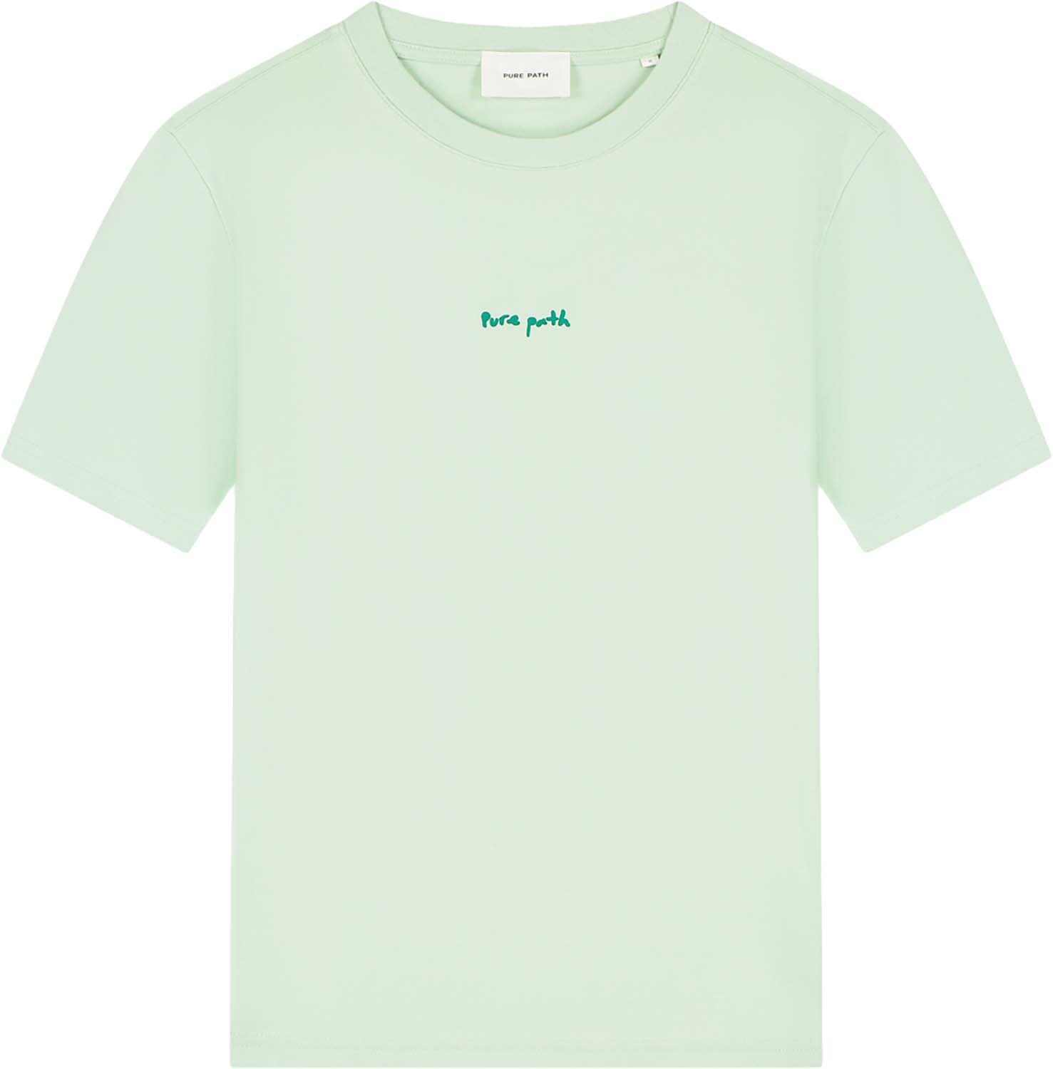Pure Path T-shirt Pixel Flower  Groen