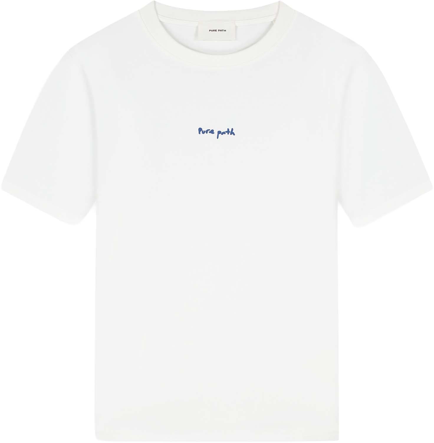Pure Path T-shirt Pixel Flower  Wit
