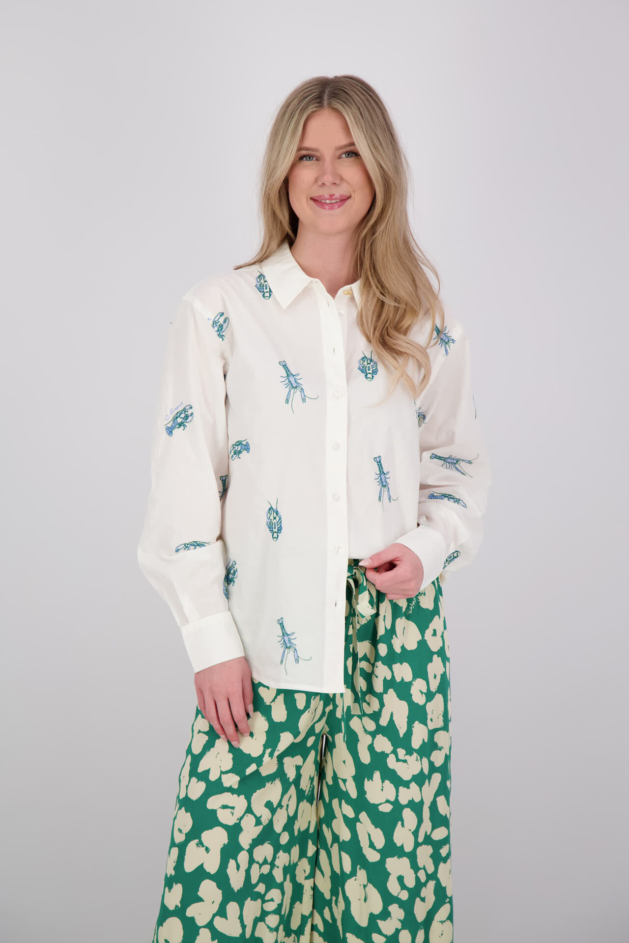 Fabienne Chapot Blouse Alex Langoustine  Wit