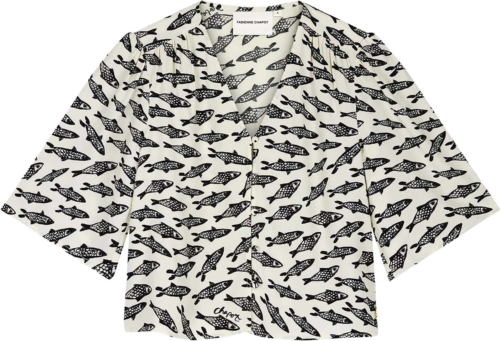 Fabienne Chapot Blouse Starlet  Wit