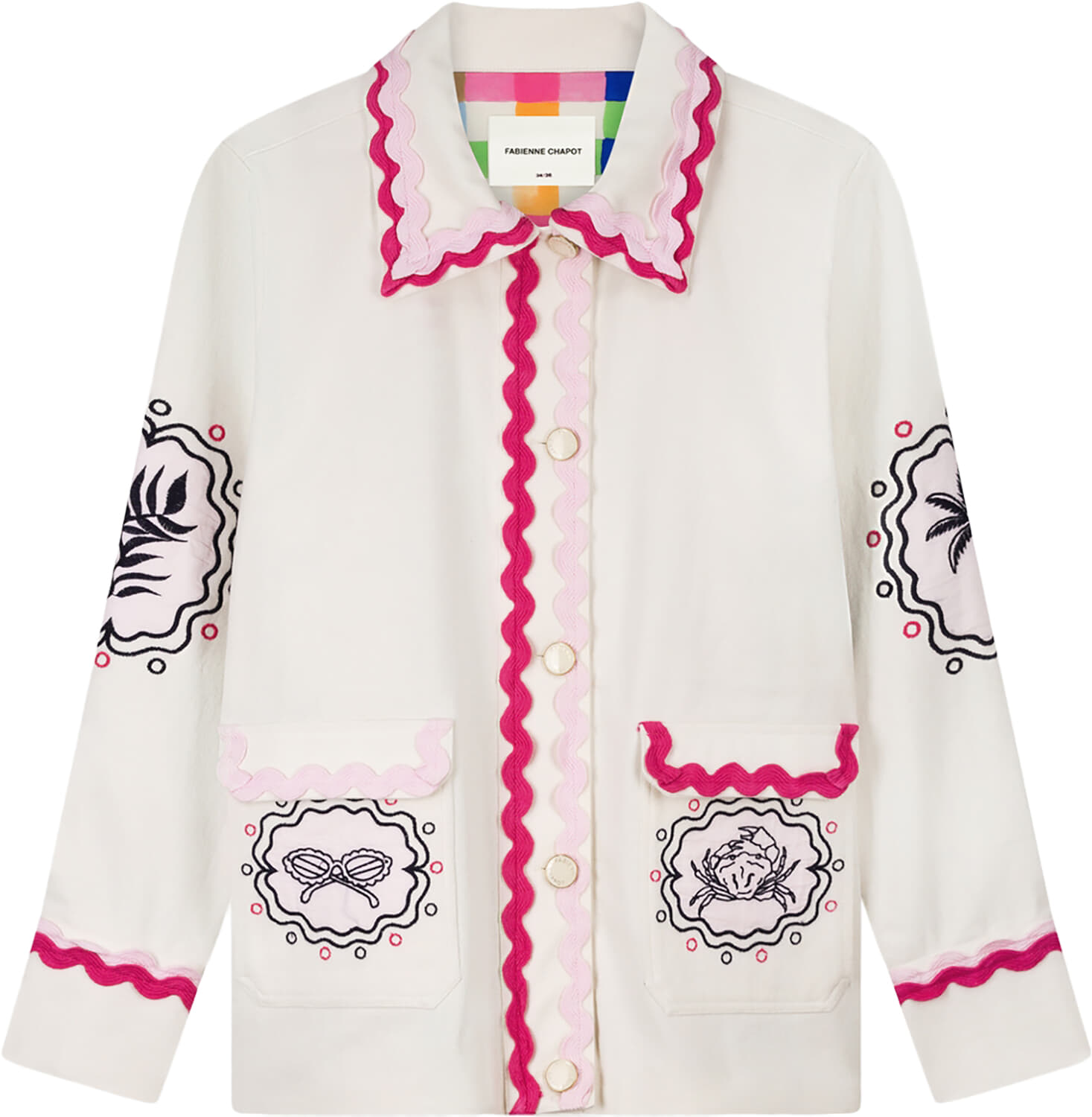 Fabienne Chapot Jas Melodie Embro Wit