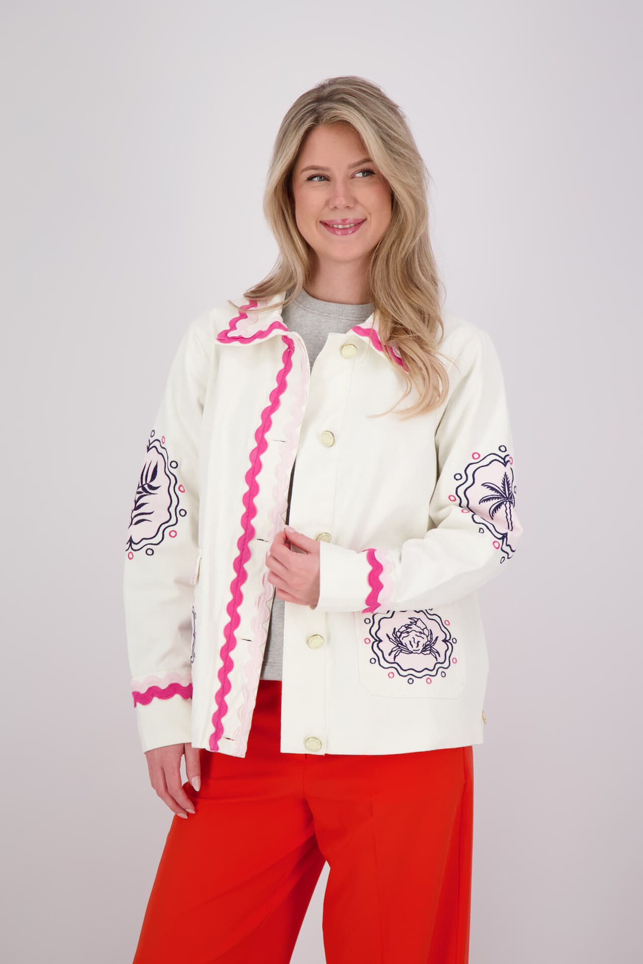 Fabienne Chapot Jas Melodie Embro Wit