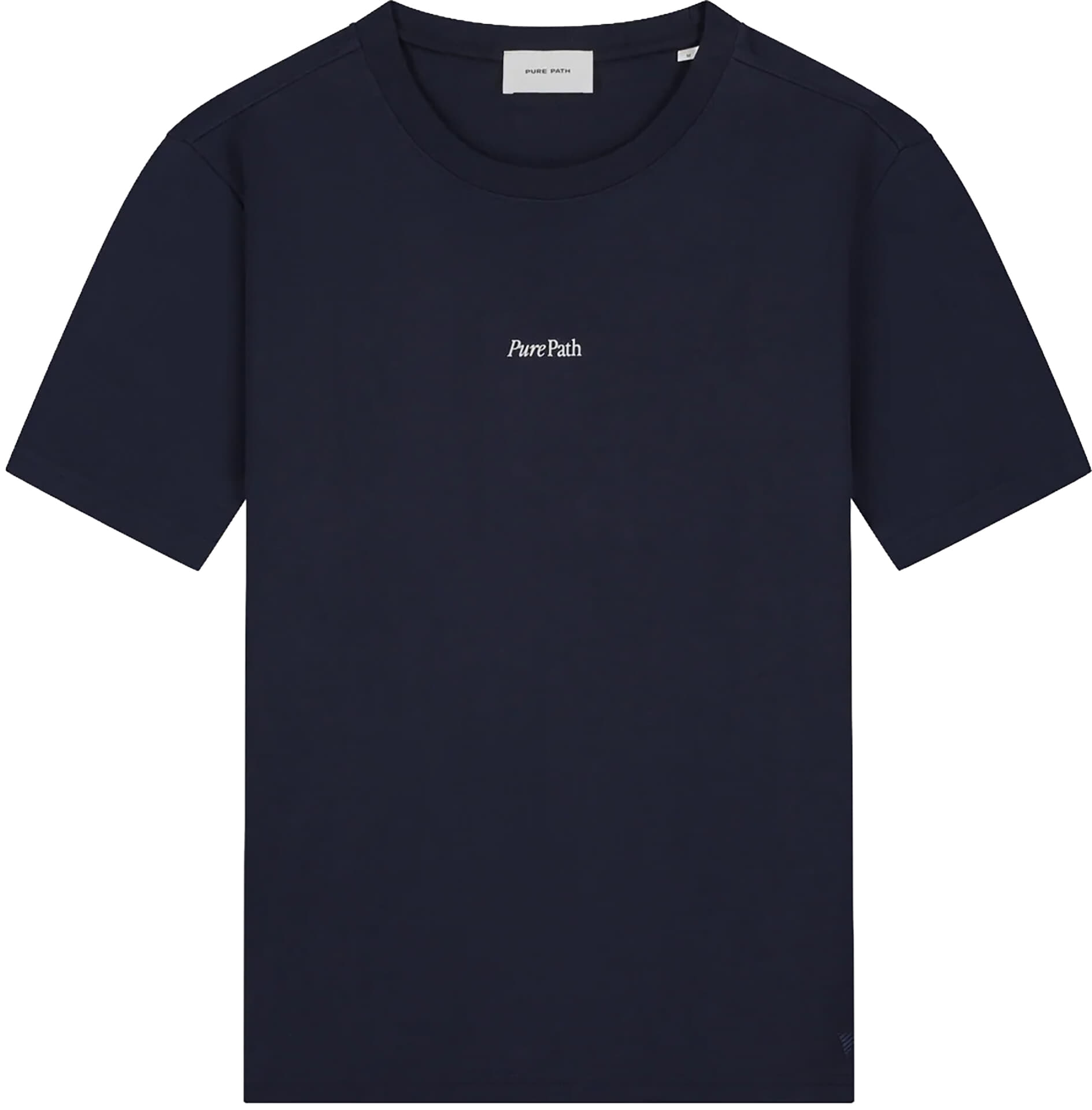 Pure Path T-shirt Trio of Flowers  Navy
