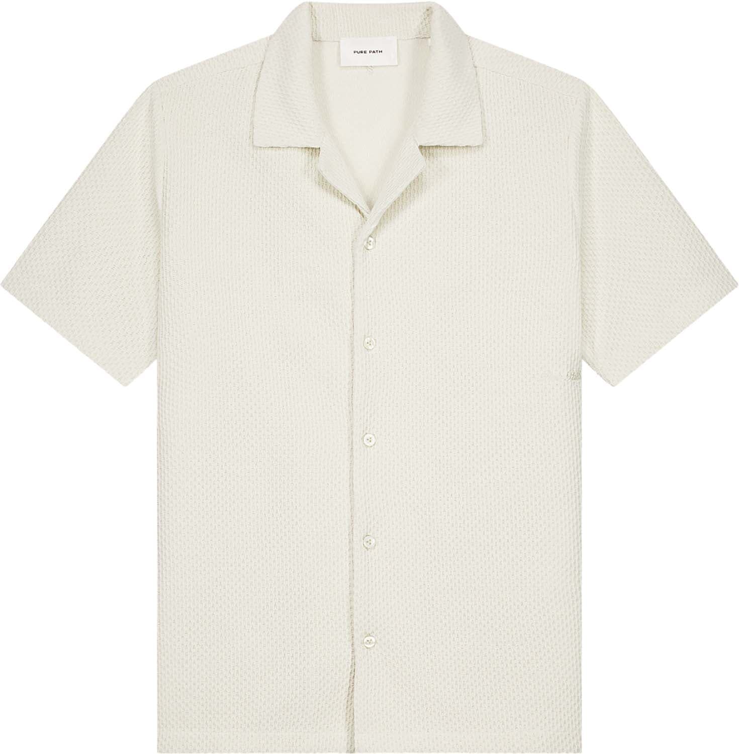 Pure Path Overhemd  Honeycomb Kaki