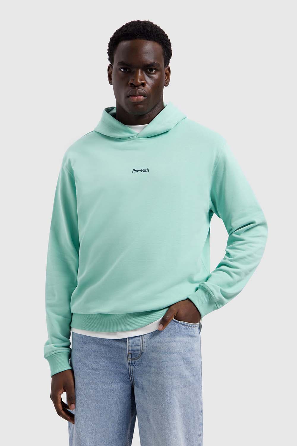 Pure Path Hoodie Bold Emblem  Groen