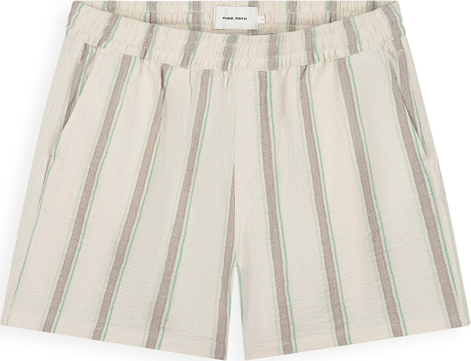 Pure Path Short Striped Kaki