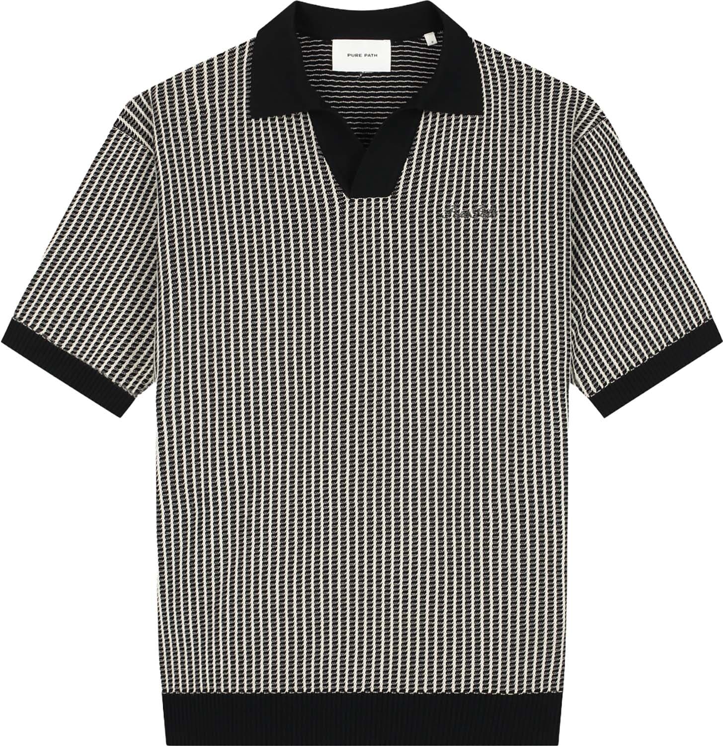 Pure Path Polo Ladder Stitch Zwart