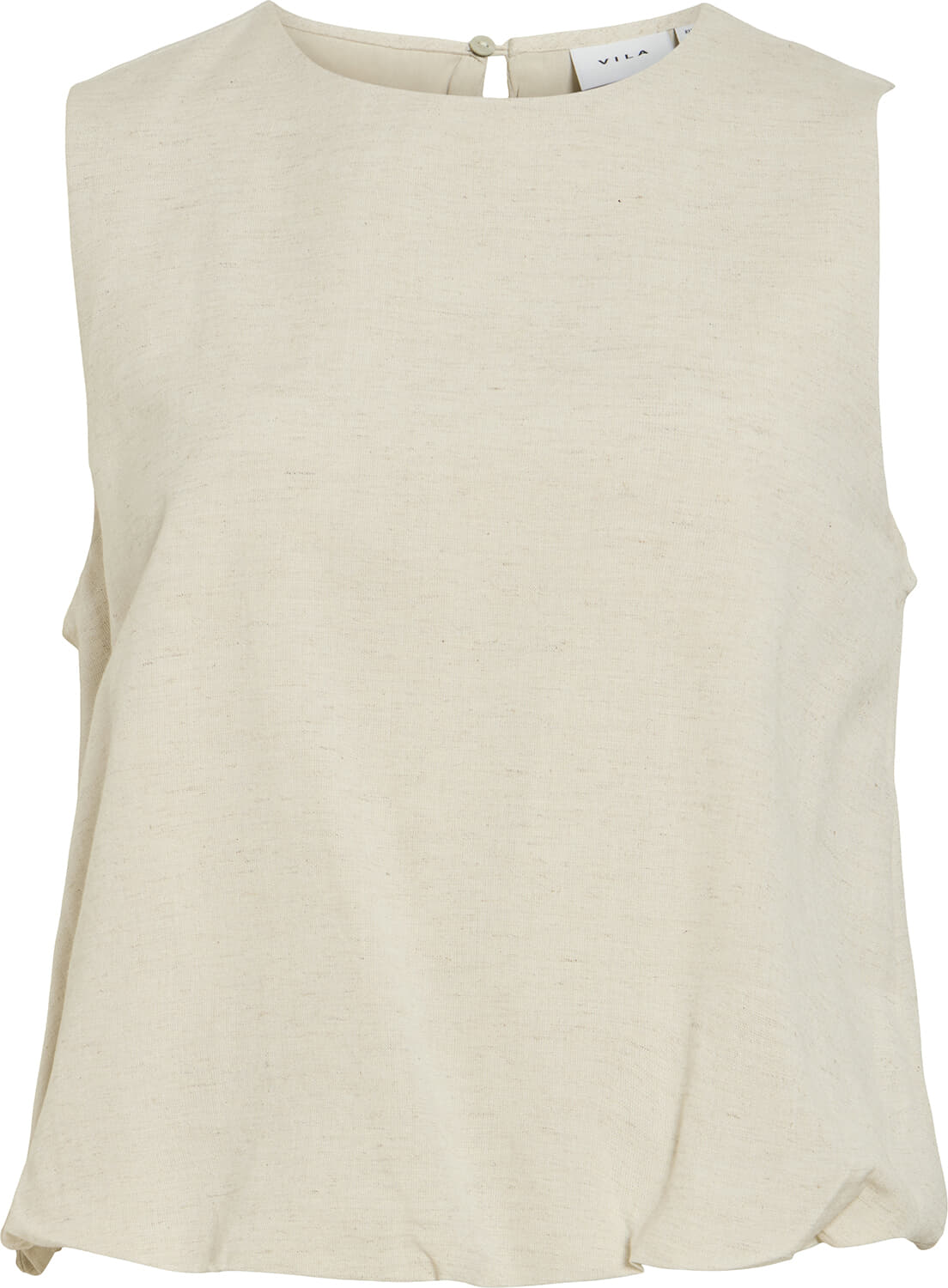 Vila Top Prissilla Baloon Beige