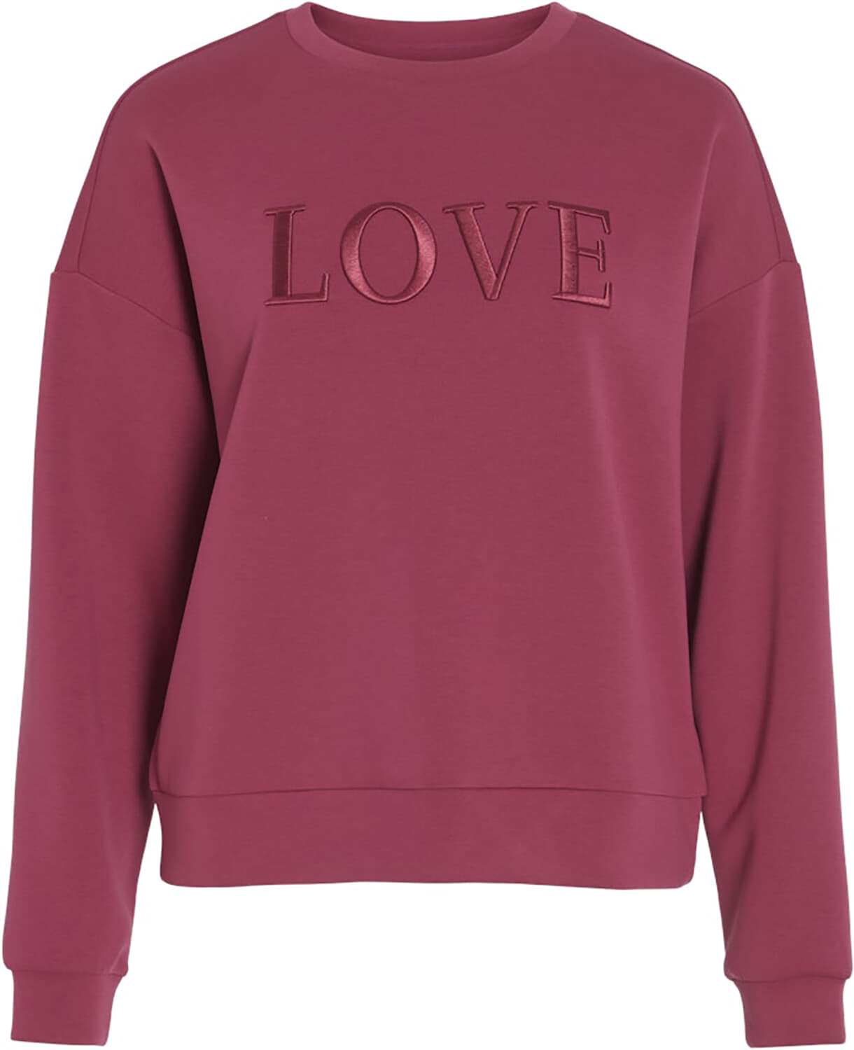 Vila Sweater Reflect Love Bordeaux Rood