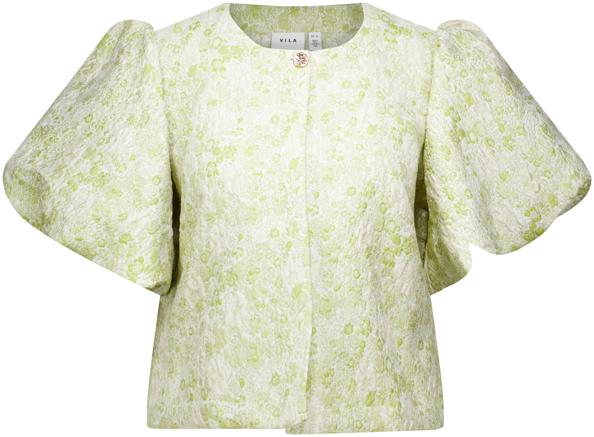 Vila Bolero Kaia Jacquard Groen