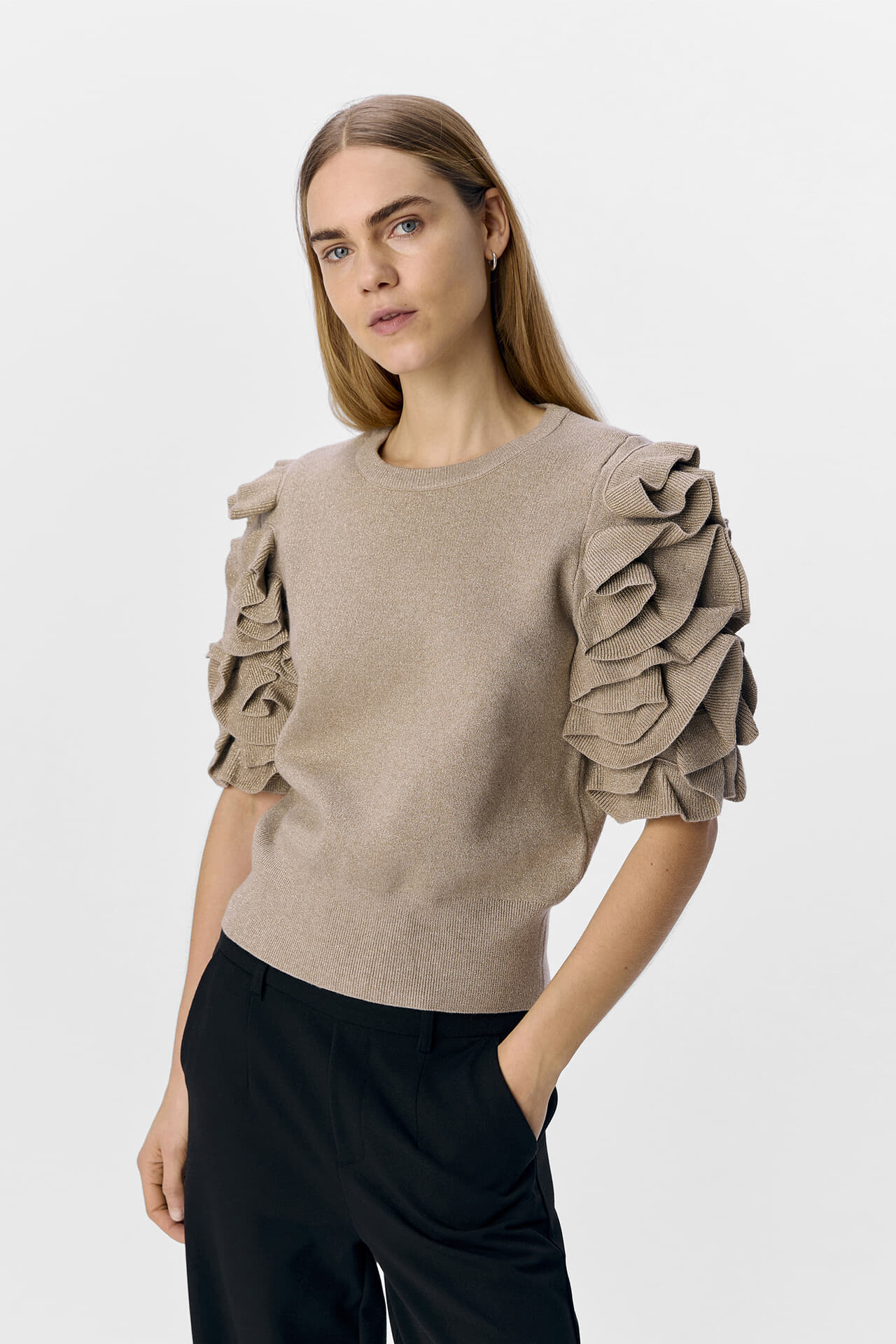 Object Pullover Diandra Taupe