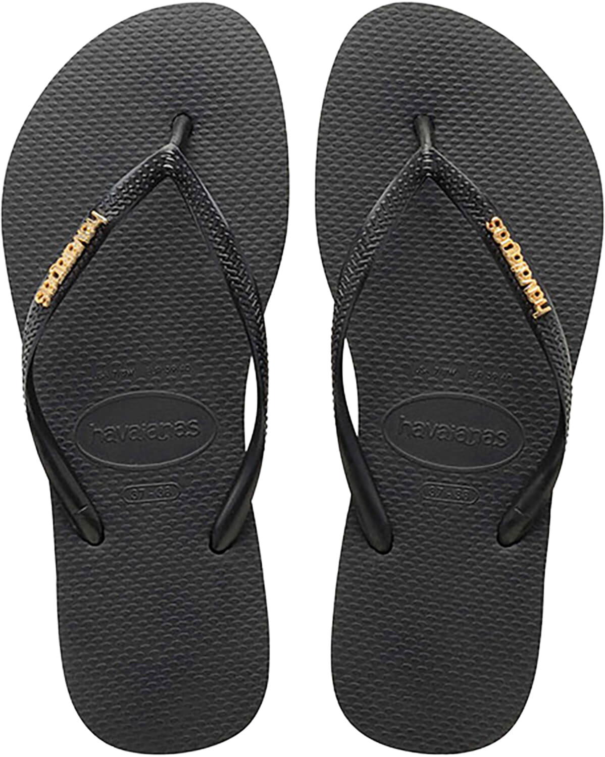 Havaianas Slipper Slim Logo Zwart