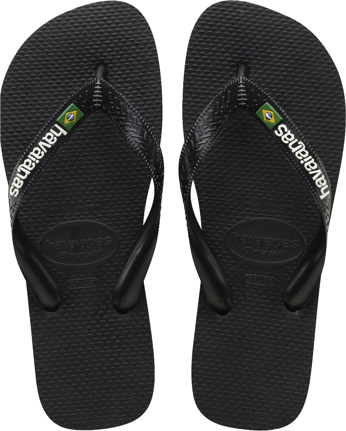 Havaianas Slipper brasil logo Zwart