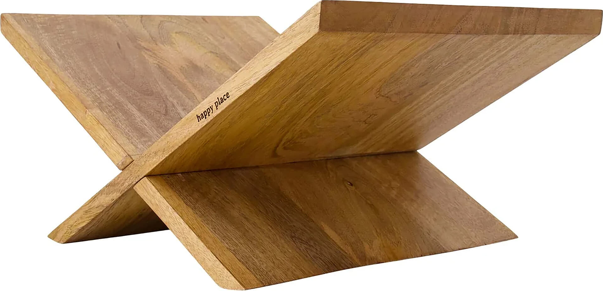 Zusss Boekenstandaard Happy Place Bruin