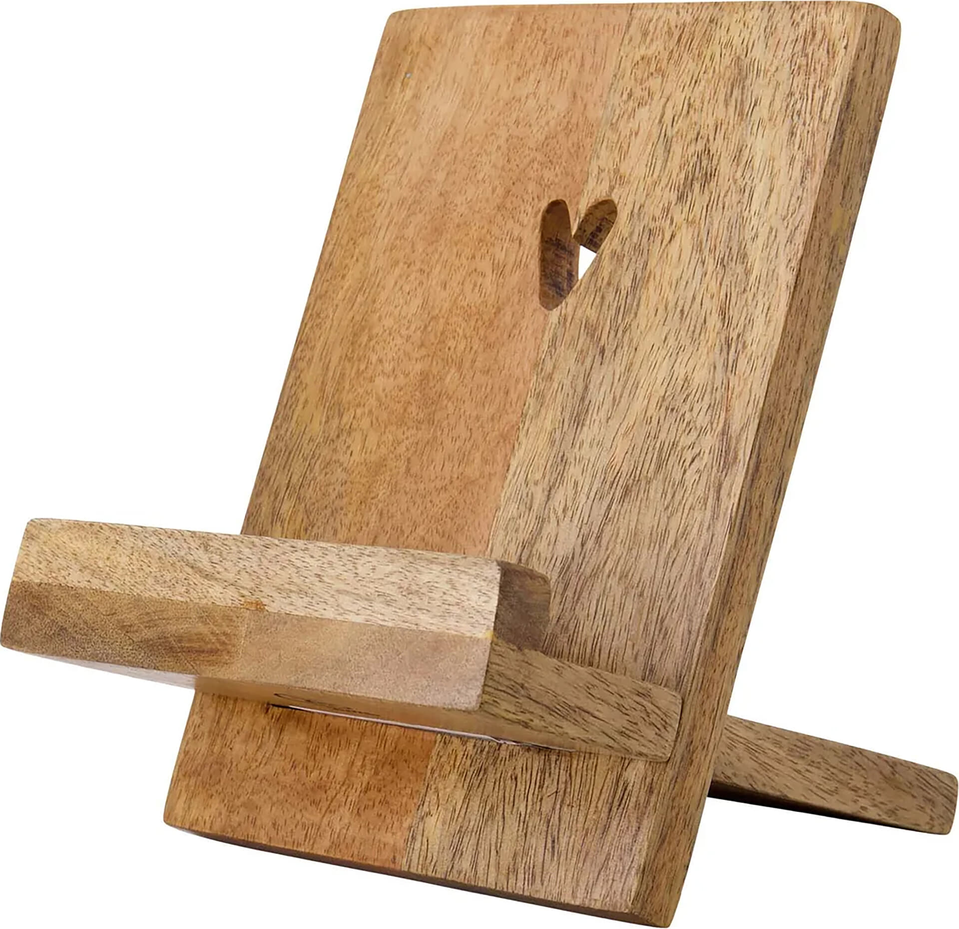 Zusss Boekenstandaard Hout Hartje Bruin