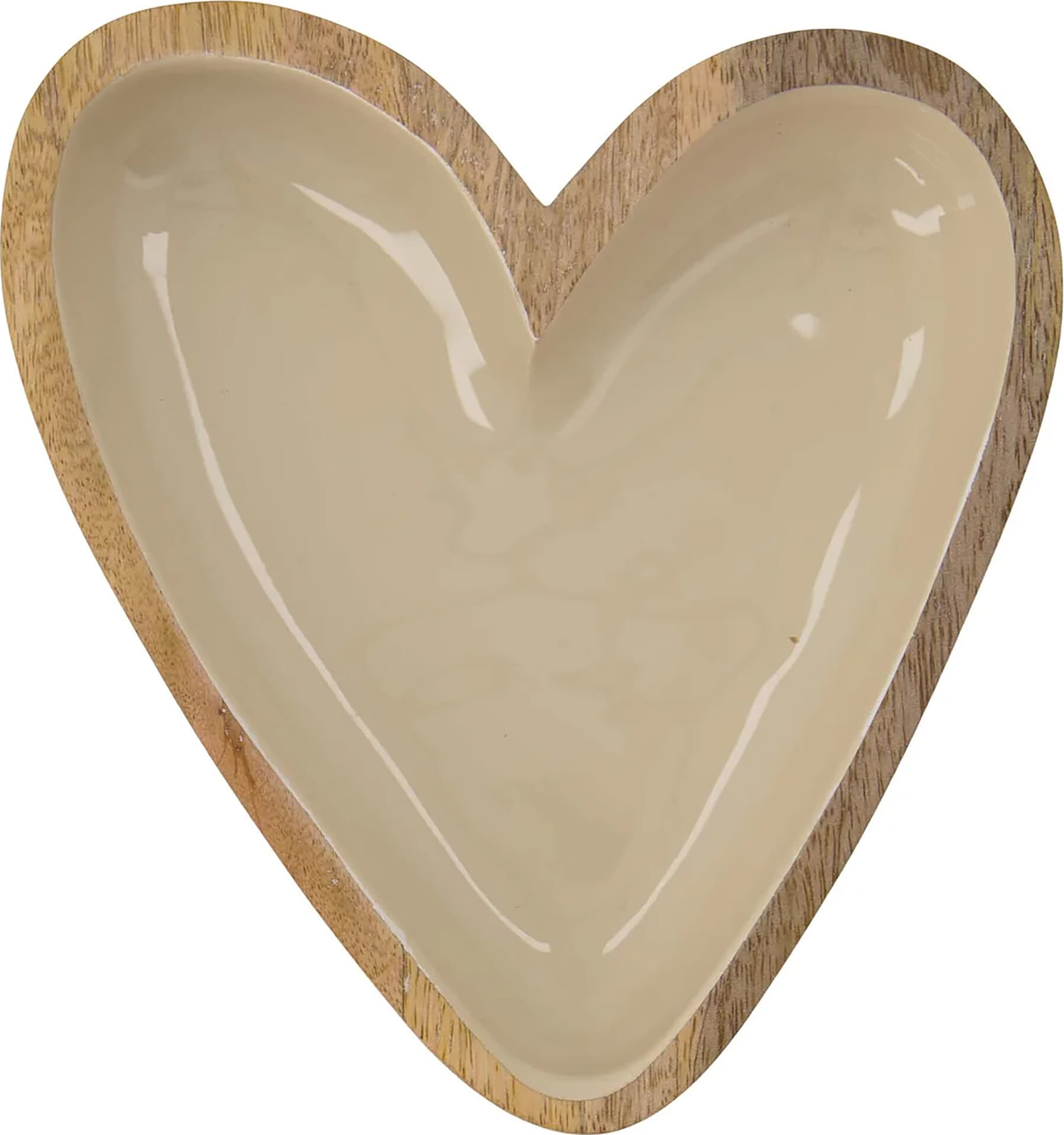 Zusss Houten Kom Hartje  Kaki