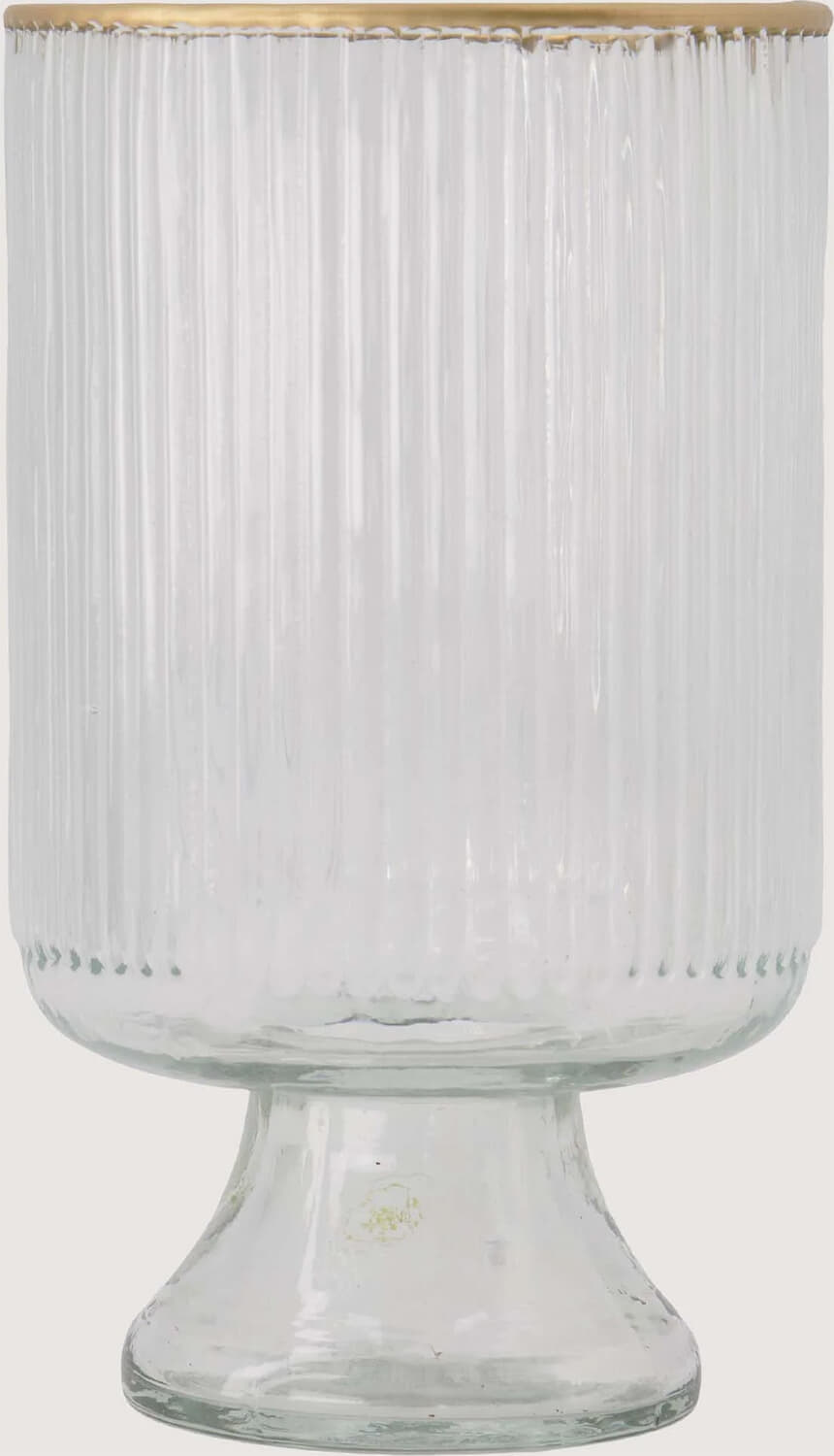 Zusss Tafelvaas Ø10x17cm Wit