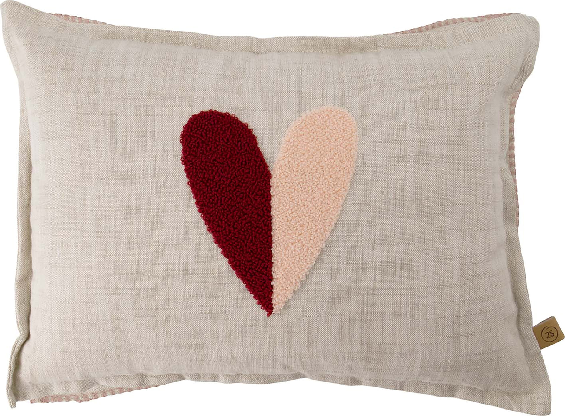 Zusss Kussen Hartje 35x25cm Kaki