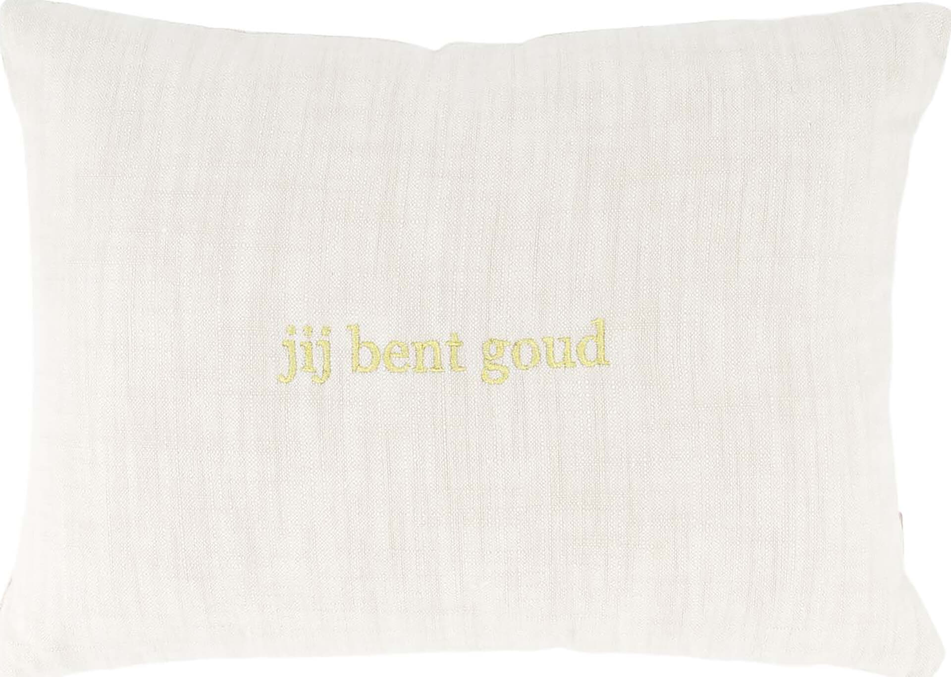Zusss Kussen Jij Bent Goud 35x25cm Beige