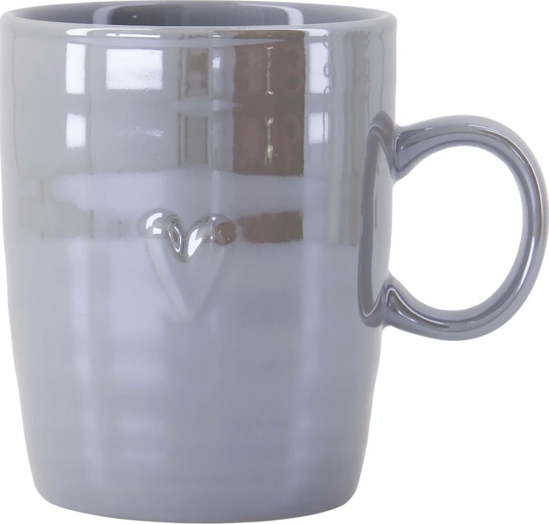 Zusss Theemok Parelmoer Hartje Blauw