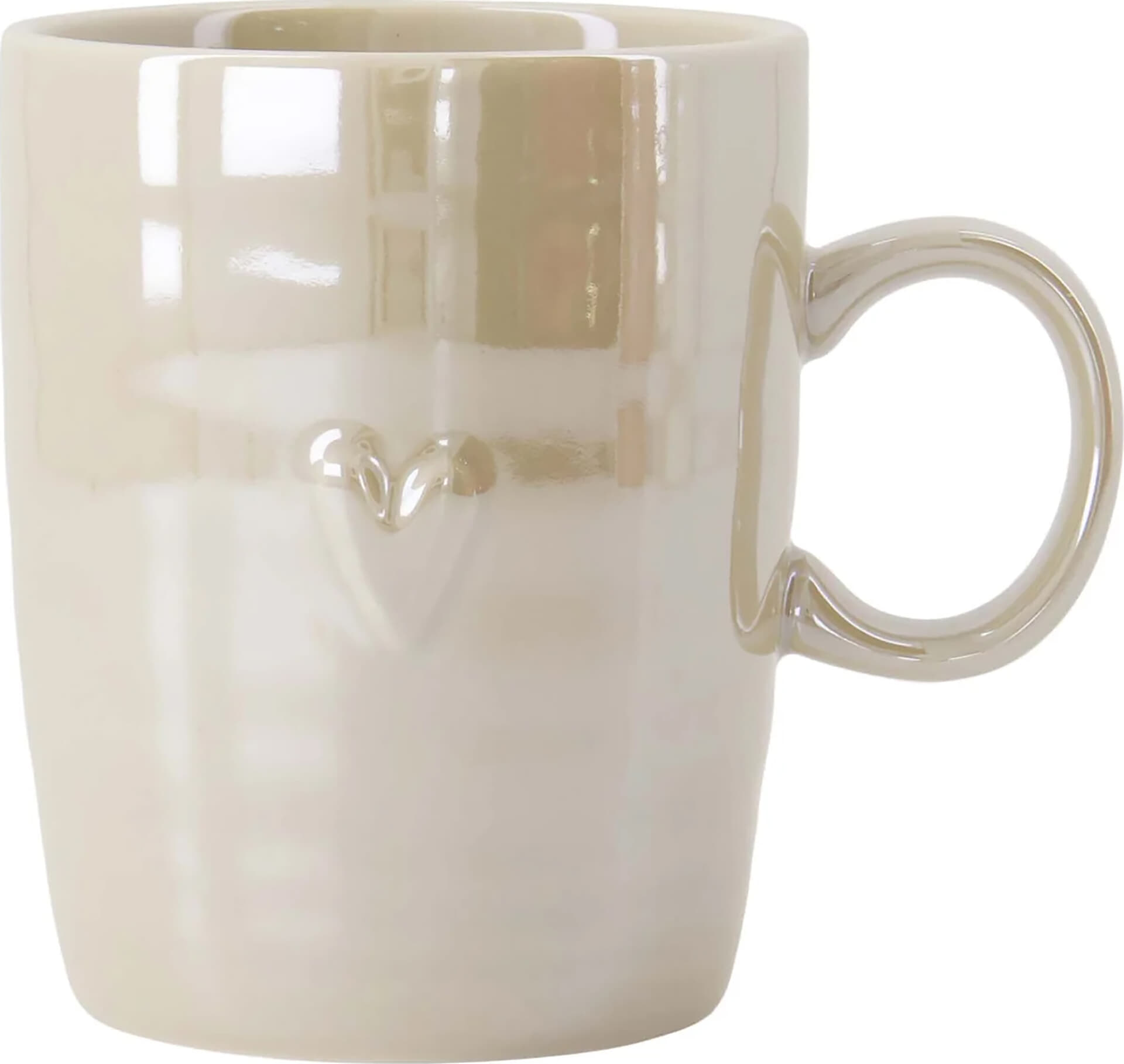 Zusss Theemok Parelmoer Hartje Kaki