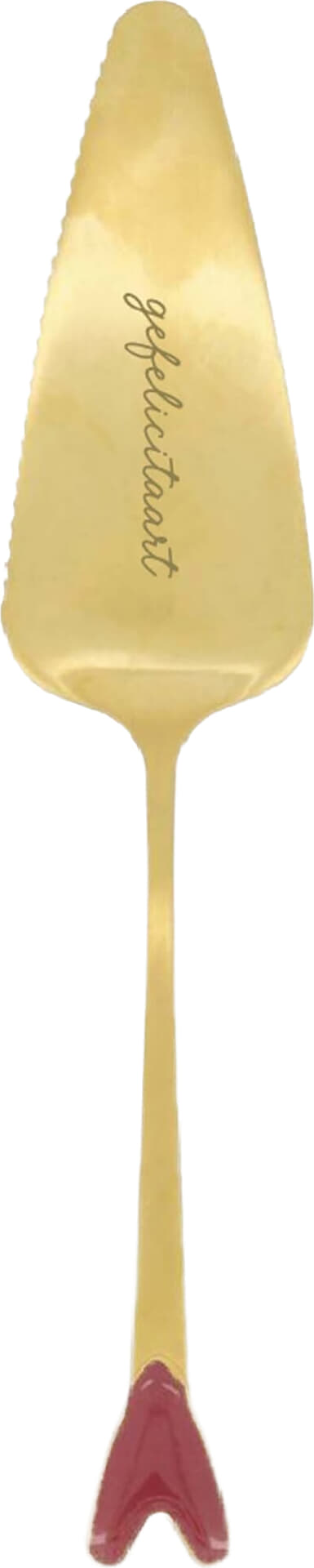 Zusss Taartschep Gefelicitaart Goud