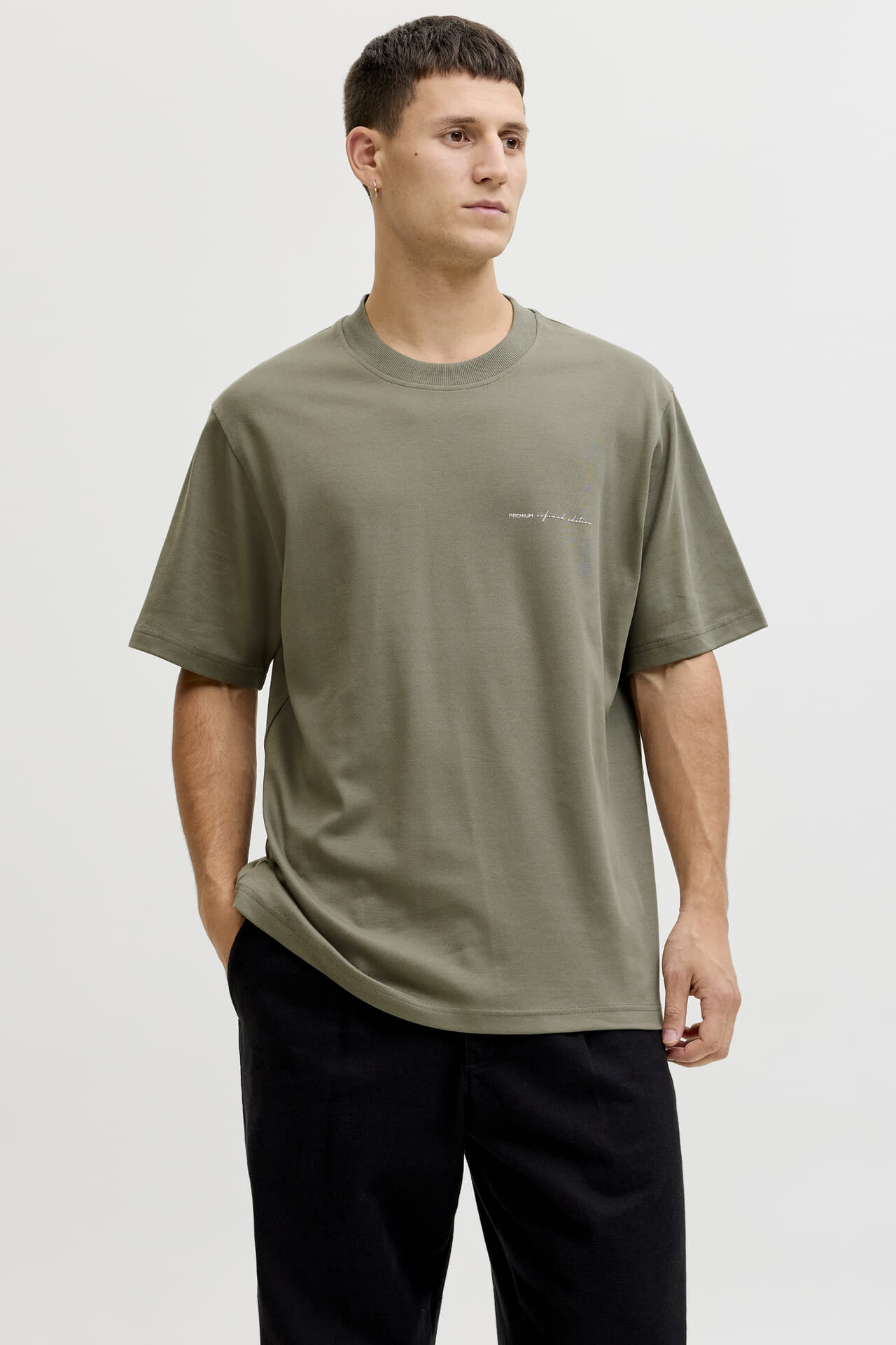 Jack & Jones T-shirt Owen Branding Army
