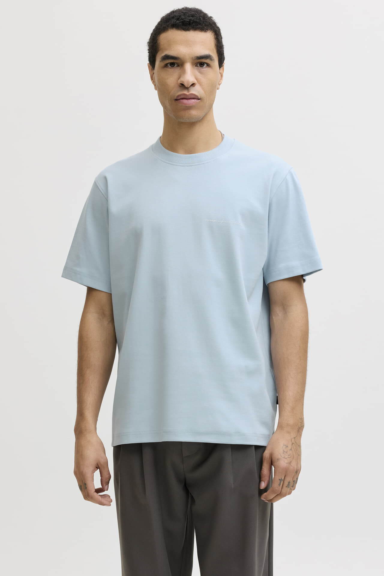 Jack & Jones T-shirt Owen Branding Hemelsblauw