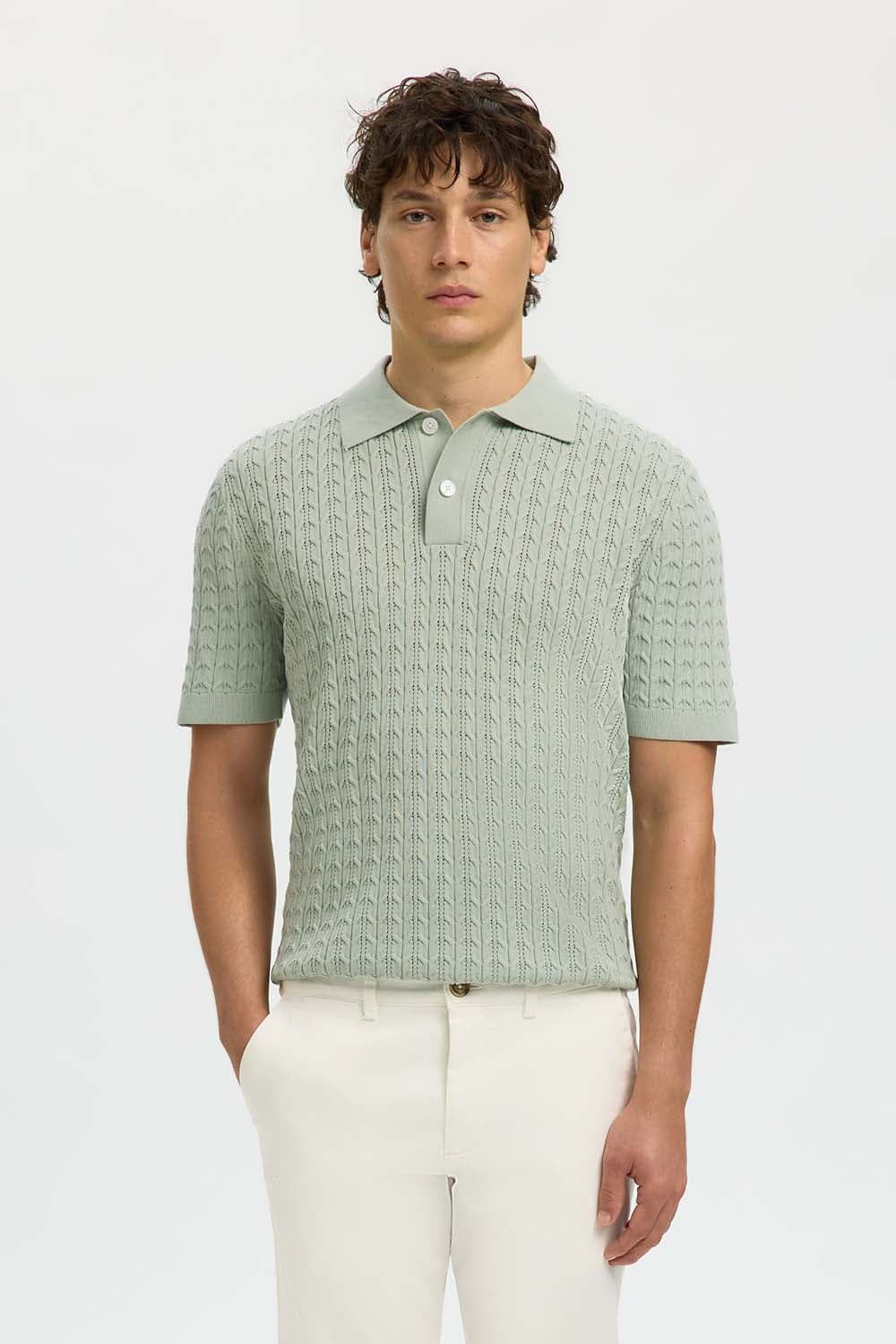 Selected Homme Polo Mattis Groen
