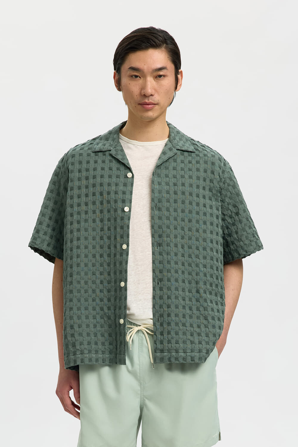 Selected Homme Overhemd Monthy Groen