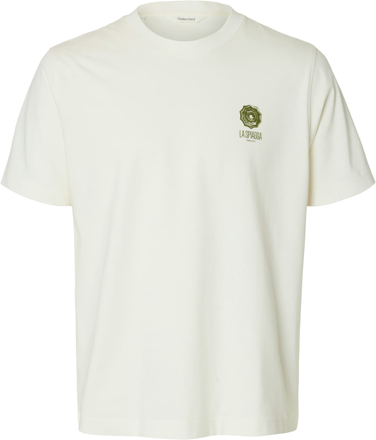 Selected Homme T-shirt Max Graphic Off White