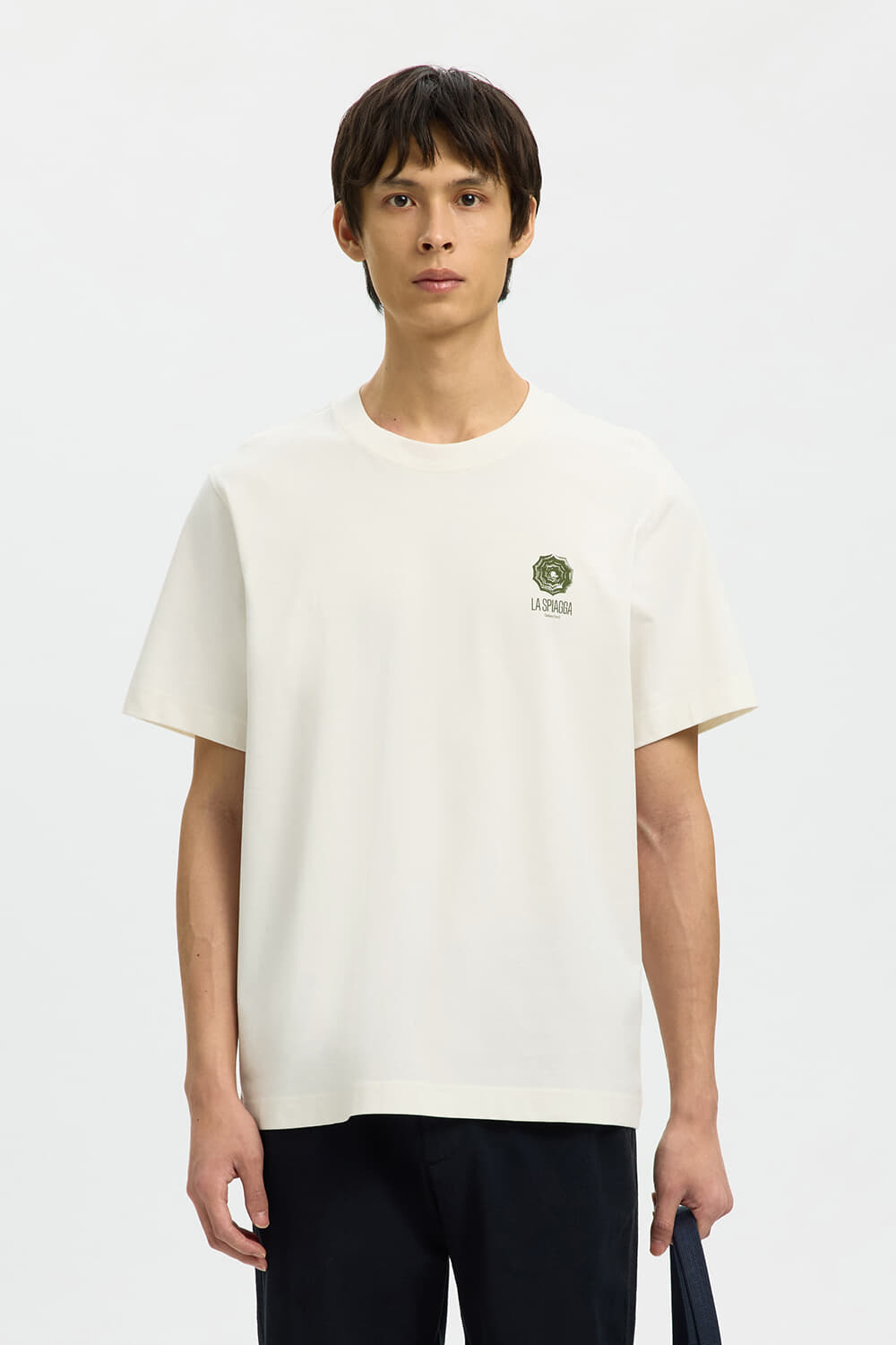 Selected Homme T-shirt Max Graphic Off White