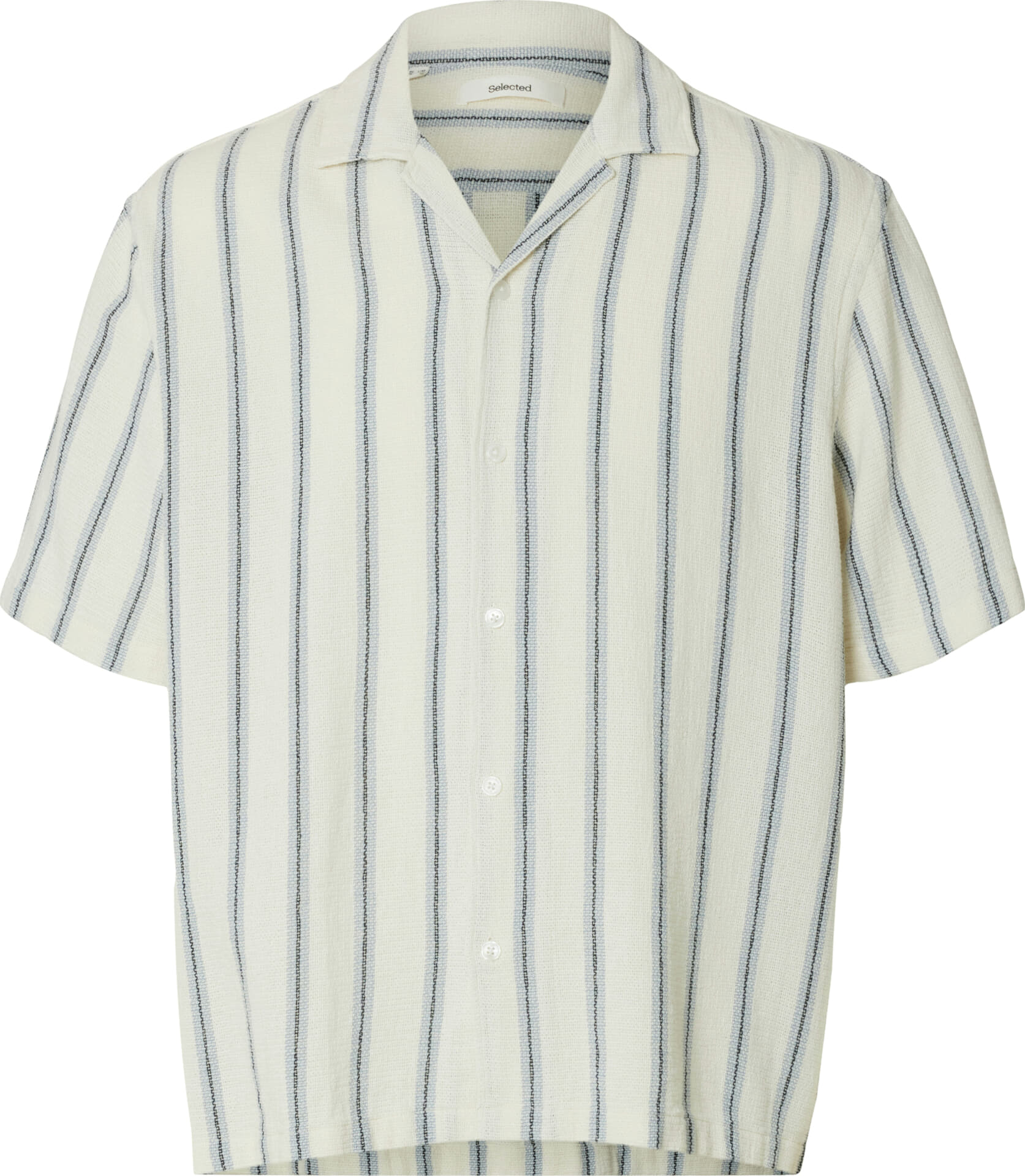 Selected Homme Overhemd SLHRLXCAL SS  Off White